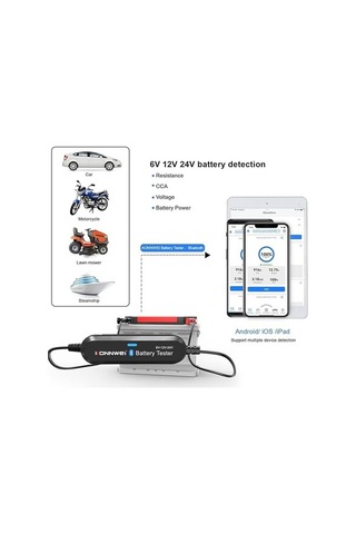 Tongxida Araba Bk200 6v/12v/24v Pil Test Cihazı, Akü Yük Test Cihazı, Direnç Analiz Cihazı, Motosiklet Çim Biçme Makinesi Uygu