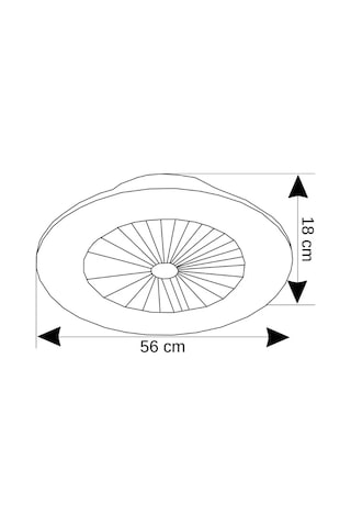 Cata Yıldız 56cm 23inç Led Tavan Vantilatör Ct-3011