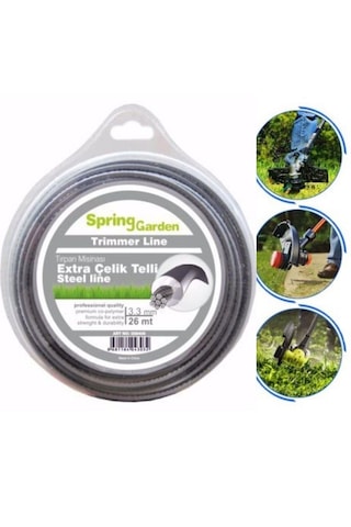 Bahçe Ot Misinası 3.3 Mm / Extra Çelik Telli