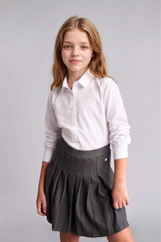 Defacto Regular Fıt Poplin Uzun Kollu Beyaz Gömlek Kız Çocuk H9661a826auwt34 Beyaz-wt34
