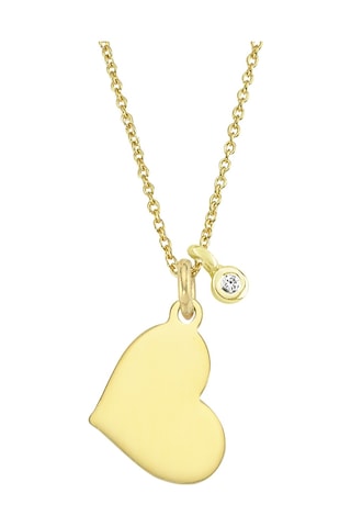 Altın Minik Pırlantalı Kalp Kolye AS83PKL AltınSepeti