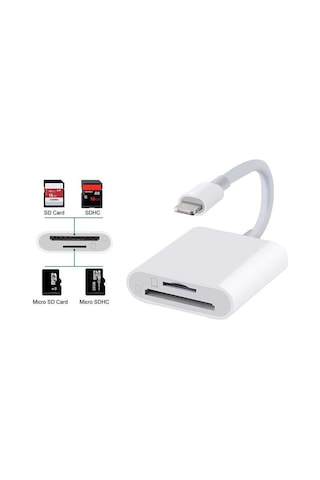 Winex 2in1 Lightning to SD / TF Kart Okuyucu Dönüştürücü Adaptör