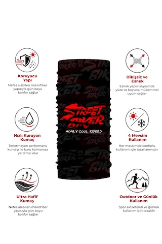 Street Biker Bandana-buff
