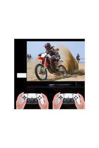 Hd 4k Oyun Konsolu 2.4ghz Tv Game Pad Wireless Oyun Kolu Çift Kol Tv Oyun Konsolu