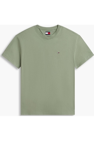 Tommy Jeans Tjm Regular Sflag Ss Ext Yeşil Erkek T-shirt-16262