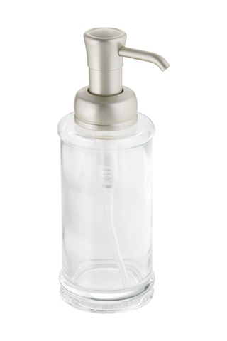Idesıgn Sıvı Sabunluk Cam Şeffafgümüş Pompalı