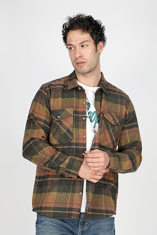 Lee Cooper Donas Erkek Dokuma U.kol Gömlek Hardal-20392 Hardal Ekose Hardal