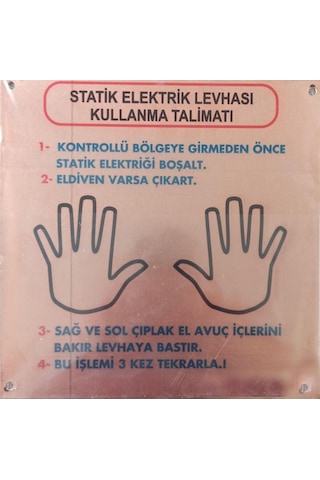Statik Topraklama Levhası 25X25