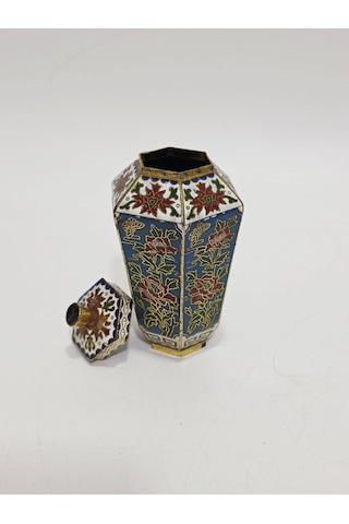 Antika Cloisonne Minyatür Kutu 12,5cm 175
