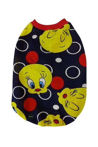 Gobo Tweety Desenli Kedi Köpek Tişörtü Kıyafeti