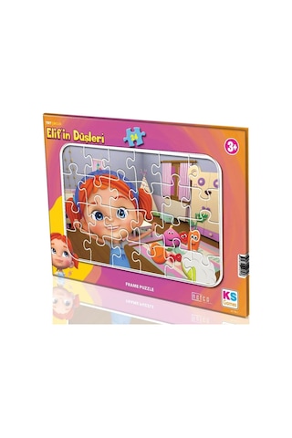 Ks Games Trt Elif'in Düşleri 24 Parça Çerçeveli Çocuk Puzzle - Kız Çocuk - Ed704-1