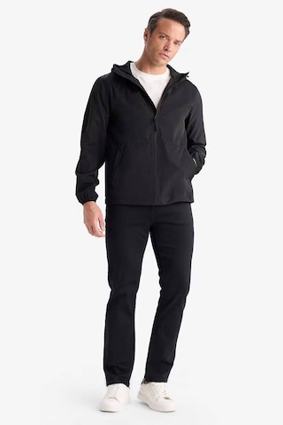 Defacto Su İtici Slim Fit Dar Kesim Kapüşonlu Fermuarlı Mont C5821ax25aubk27 Siyah