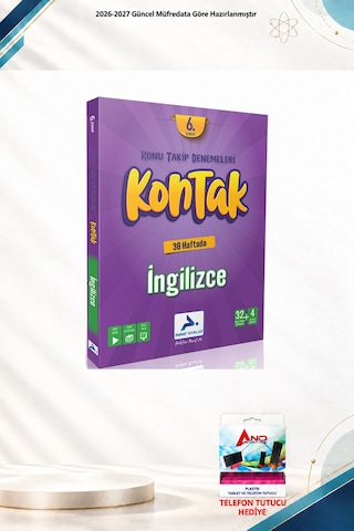 2026-2027 Paraf Yayınları 6. Sınıf Kontak İngilizce Konu Takip Denemeleri