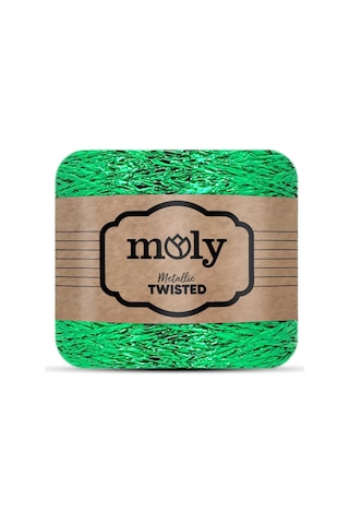 Moly Twisted Metalik Kağıt İp 420 Yeşil 250 Gram