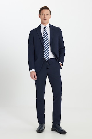 Ac&co Erkek Lacı Slim Fit Dar Kesim Kırlangıç Yaka Gofre Desenli Takım Elbise