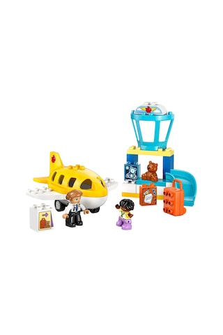 LEGO® DUPLO® Kasabası İlk Havaalanı Deneyimi 10443 - 2 Yaş ve Üzeri Çocuklar için Uçak İçeren Eğitici Oyuncak Yapım Seti (23 Parça)