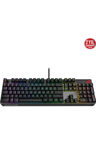 Asus Rog Strix Scope Rx Aura Sync Mekanik Mavi Switch RGB Kablolu Klavye