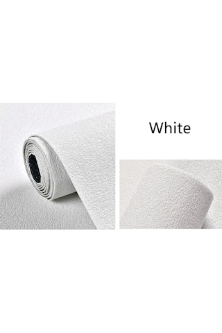50x280 Cm Kendinden Yapışkanlı Alüminyum Folyolu Isı Ses Yalıtımlı Duvar Kağıdı Paneli Dekor Beyaz