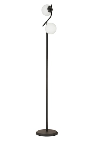 Velar Siyah Beyaz Camlı Modern Tasarım Metal Lambader