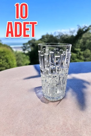 Kırılmaz Meşrubat Bardağı 300 Ml Kokteyl Kadehi 10 Adet Şeffaf