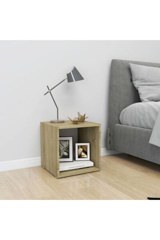 Tdesıgno Enes -kitaplık- Açık Raf - Beyaz 1 Raflı 30 Cm Meşe - Beyaz