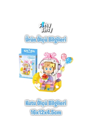 Loz Micro Block Serisi Pembe Astronot 410 Parça Oyuncak Yapım Seti Fflz-8828