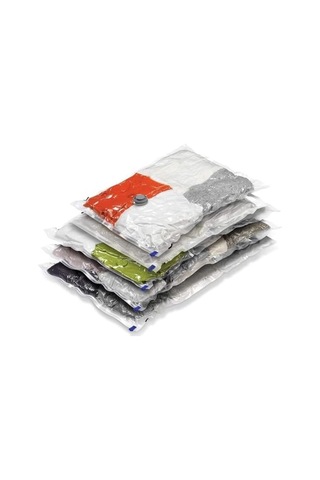 Vakumlu Hurç,vakum Poşeti,hurç,vakumlu Organizer,yastık,yorgan,kazak İçin Vakumlanabilir Hurç,yerden Tasarruf İçin Vakumlu Poşet 2, 50x70 Açık Gri