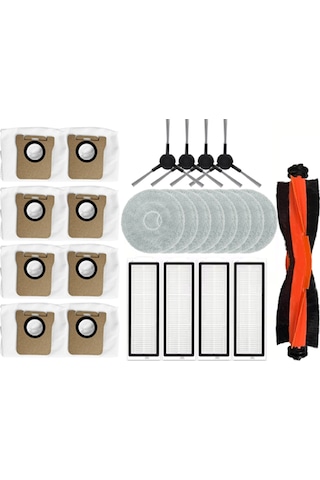 Junzhuodianpu Xiaomi X20 Max / X20 Pro / D109gl / D102gl Elektrikli Süpürge Aksesuar Seti 25 Parça : Elektrikli Süpürge Fırçası, Filtre, Paspas, Toz Torbası