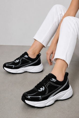 Ht Hotin Milo Kadın Spor Ayakkabı - Ultra Rahat Köpük Tabanlı Günlük Sneaker - Siyah