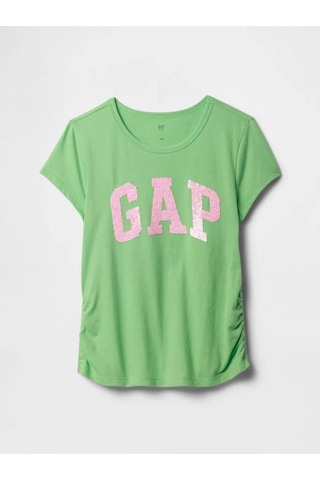 Kız Çocuk Gap Logo T-shirt Yeşil-6013 Yeşil