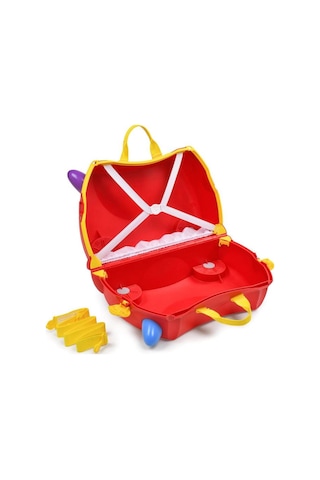 Trunki Peppa Pig Party Bus Binilen Ve Sürülen Çocuk Bavulu Kırmızı