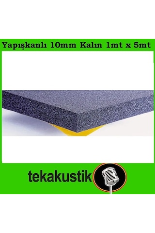 10Mm Flexi Yanmaz Oto Ses Yalıtım Süngeri Yapışkanlı