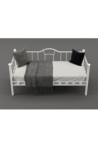 Missidea Kamelya Sedir Metal Beyaz Karyola 90x 190 Cm. 90 x 190 CM