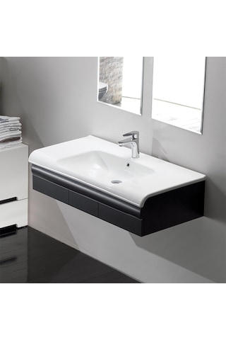 Turkuaz Seramik Cerastyle Anova Etajer Uyumlu Lavabo 100 x 50 CM