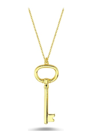 Taşlı Küçük Anahtar Kolye (498176363)