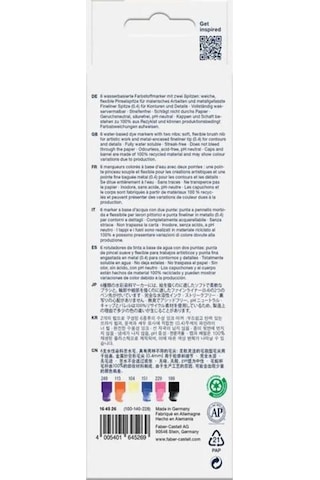 Faber Castell Aqua Çift Uçlu Markör Kalem 6 Lı Fantsy 164526 Çok Renkli