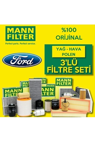 Ford Focus 1.6 Mann-Filter Filtre Bakım Seti 1998-2004