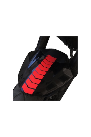 Ok Tasarımlı Reflektif Kırmızı Çamurluk Kask Sticker Çınar Extreme