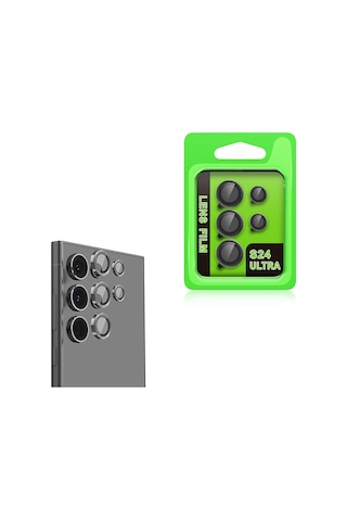 Noktaks - Samsung Galaxy Uyumlu Galaxy S24 Ultra - Kamera Lens Koruyucu Cl-07 - Titanyum-gri T36619 Titanyum-gri