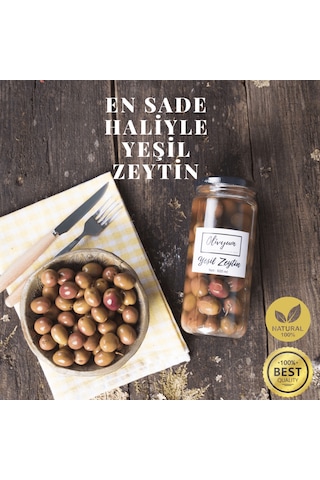 Olivyum Yeşil Zeytin Cam 500 ML