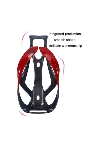 Toseek Açık Hava Bisiklet Karbon Fiber Açık Su Şişesi Tutucusu, Renk: Turuncu Parlak Çok Renkli