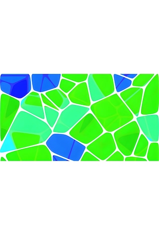 Vitray Desen Yapışkanlı Şeffaf Folyo 67cmx 2 Metre Açık Yeşil