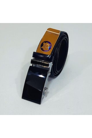 Fiyra 101-2 Lacivert 3,5cm Otomatik Tokalı Hakiki Deri Kemer 001 Lacivert