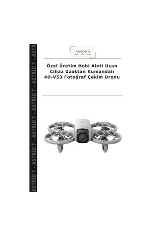 Özel Üretim Hobi Aleti Uçan Cihaz Uzaktan Kumandalı 4d-v53 Fotoğraf Çekim Dronu