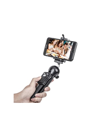 Pdx Kamera ve Telefon İçin Bluetooth Kumandalı Masaüstü Tripod
