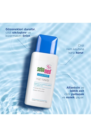 Sebamed Clear Face Akne Eğili MLi Cilt - Gözenek Sıkılaştırıcı Siyah Nokta Karşıtı Temizleyici Tonik 150 ML