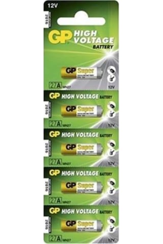 Gp 27A 12 V Kumanda Pili İnce 10 Adet