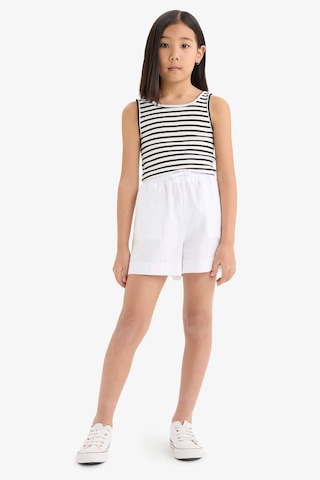 DeFacto Kız Çocuk Bisiklet Yaka Çizgili Atlet Z7814A625HSBK81 Siyah