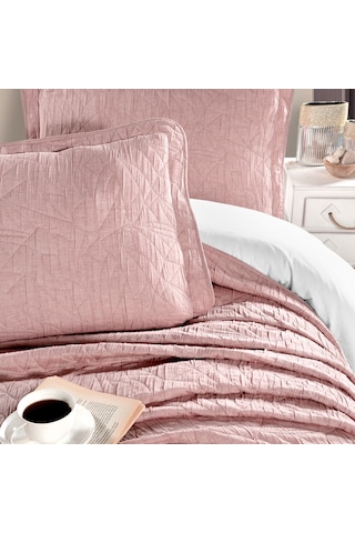 Schafer Shine Yatak Örtüsü Seti -3 Parça -Pudra Çok Renkli