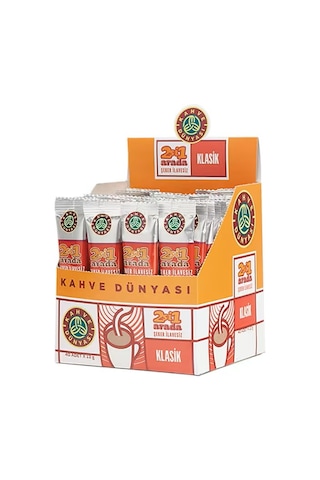 Kahve Dünyası 2si1 Arada Klasik Hazır Kahve 40'lı Paket Granül